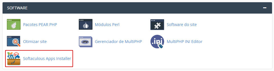 Softaculous Instalação Magento